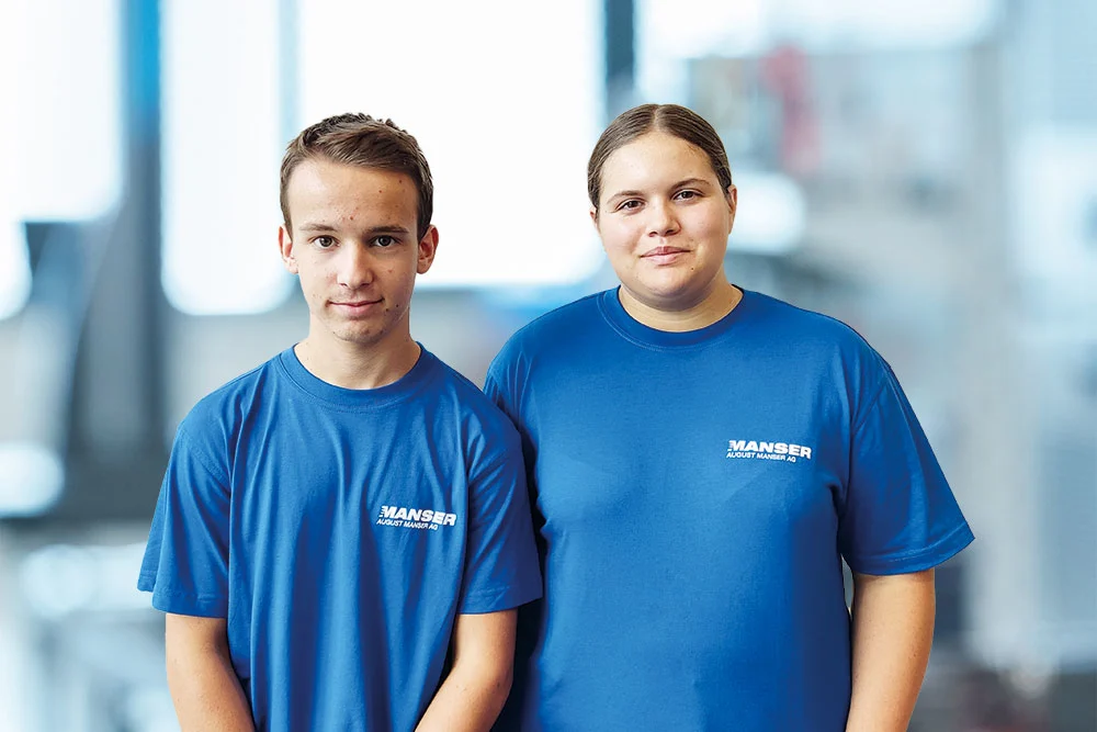We would like to wish a warm welcome to our new trainees, Jarno Büchel and Saskia Frei
