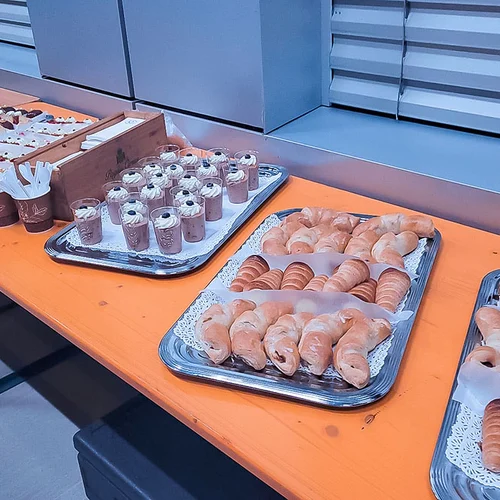 Buffet at the team event